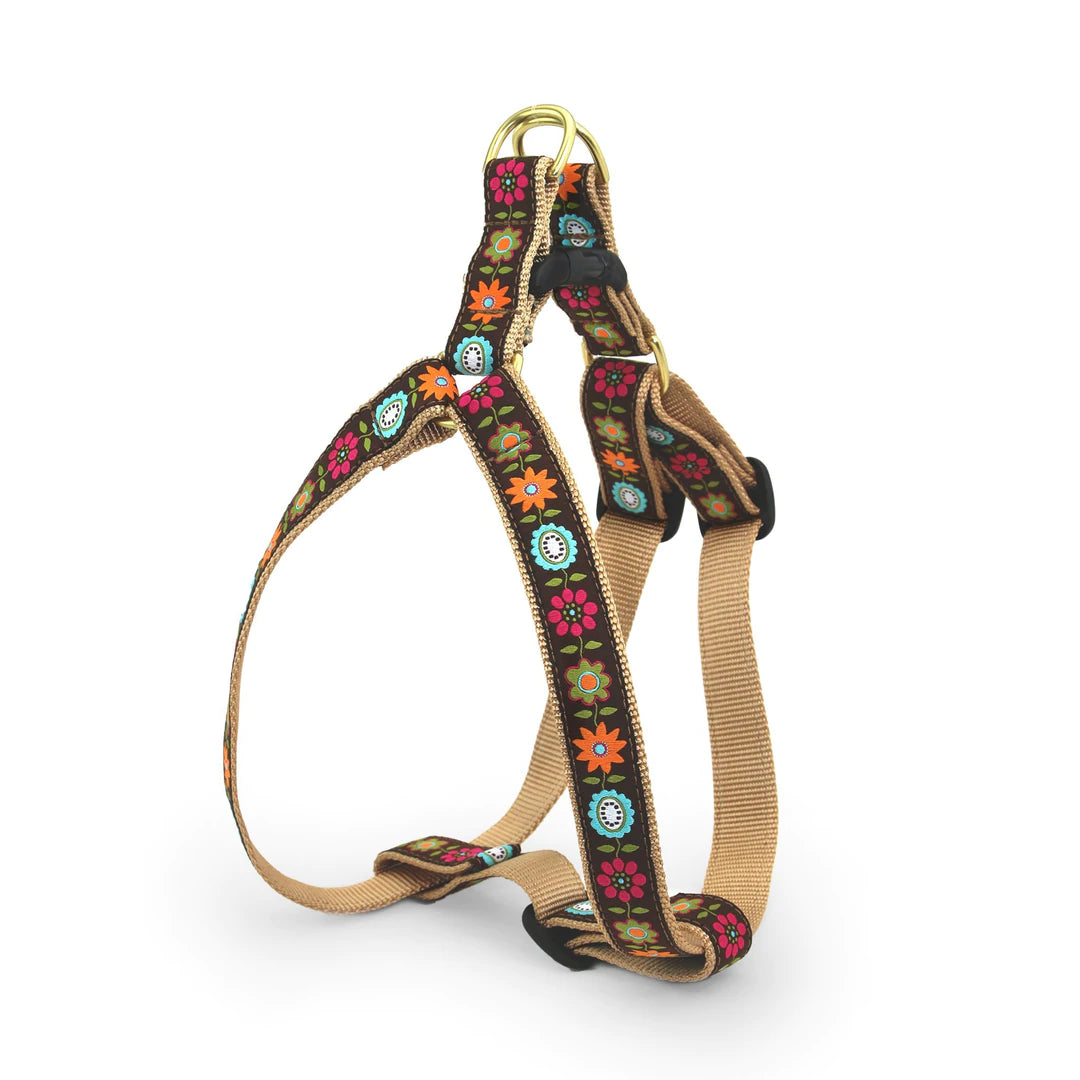 bella floral nylon doggy harness
