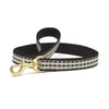 black gilt check nylon doggy leash