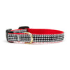 classic black houndstooth doggy collar
