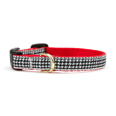 classic black houndstooth doggy collar