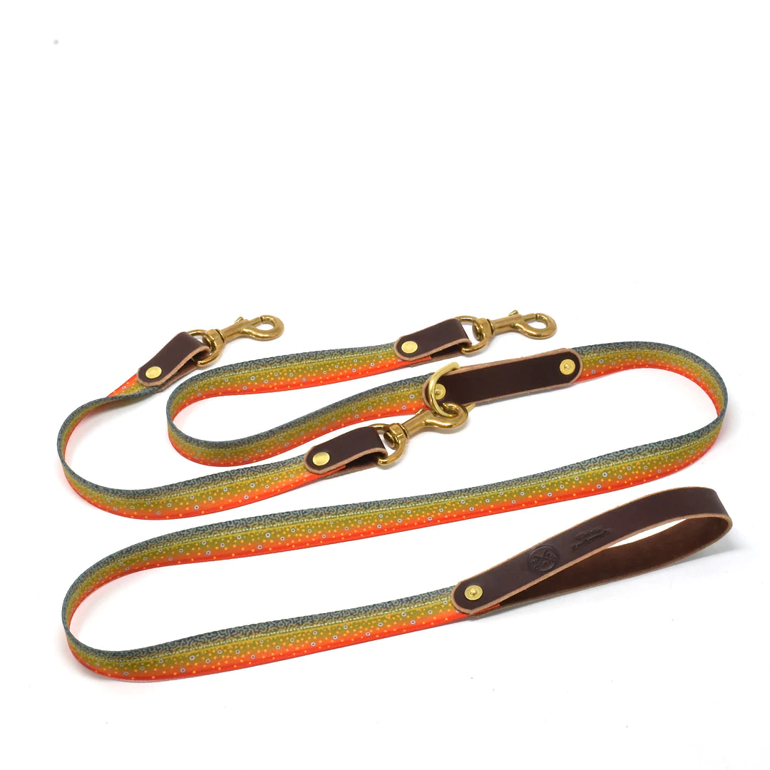 Brook Trout Double Doggy Leash