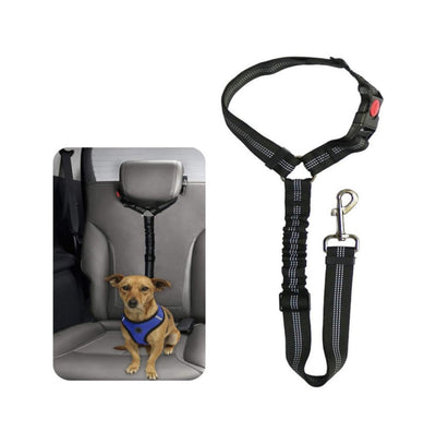 black Adjustable Doggy Seat Belt
