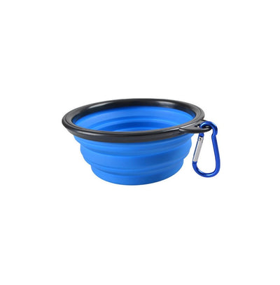 blue Collapsible Doggy Bowl
