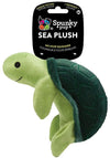 Spunky Pup Sea Plush Turtle Doggy Toy